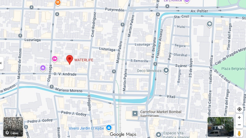 Mapa de ubicación WaterLife